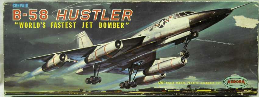 Aurora 1/76 Convair B-58 Hustler, 375-249 plastic model kit